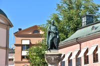 Stockholm - Riddarholmen - Statue mit Stadtgründer Birger Jarl