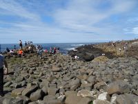  auf den Basaltsäulen