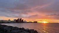 Sonnenuntergang in Reykjavik