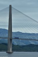 Helgelandsbrücke über den Leirfjorden an der Helgelandskysten