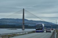 Helgelandsbrücke über den Leirfjorden an der Helgelandskysten