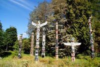 200 Stanley Park mit Totempfählen