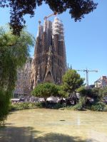 Blick zur Sagrada Familia