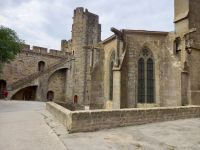 Besfestigung an der Kirche St. Nazaire, Carcassonne