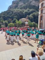 die Zuschauer bejubeln die castellers