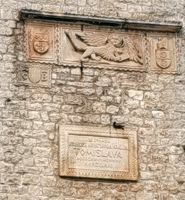 Das Stadtwappen der Stadt Korcula ist der Löwe