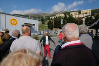 Susi bei der Stadtführung in St. Moritz