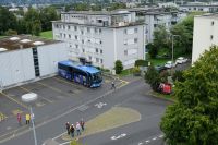 Parkplatz in  Kriens, bereit zur Heimfahrt