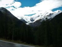 Blick zum Morteratsch-Gletscher