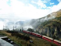Fahrt mit dem Bernina-Express