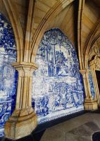 Auch die Kathedrale von Porto ist über und über mit Kacheln verziert