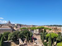 Blick von der Engelsburg in Richtung Vatikan