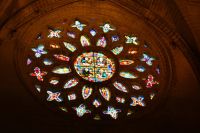 Fensterrosette in der Kathedrale von Sevilla