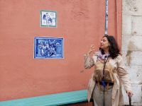 Lissabon Kachel mit Fado Motiv