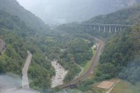 Viele Kehren der Bahn