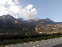 Blick auf das Monte-Baldo-Massiv, Reise Gardasee, 24.09.-01.10.2022