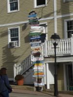 Ausflug Portland & Kennebunkport - Hinweisschilder in Kennebunkport