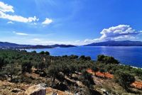 Wir blicken auf Korfu von Saranda aus