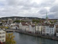 Zürich, Blick vom Lindengarten, u. a. auf das Gebäude der ETH Zürich