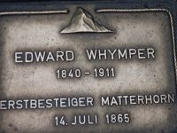 Zermatt, Bodenplatte Erstbesteiger