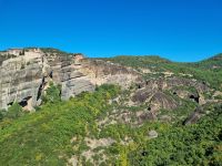 Meteora-Felsen - Ausblick vom Kloster der heiligen Barbara Roussanou