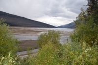 Delta des Maligne River in den Medicine Lake
