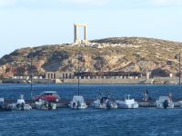 Blick zurück auf Naxos