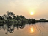 Bootstour im westlichen Delta - Sonnenuntergang