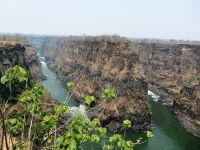 Simbabwe - Vic Fall - Blick vom Lookout Cafe
