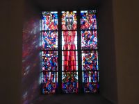 Tag 3  Luxemburg, Glasfenster in der Krypta