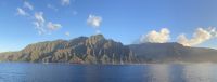 Rückfahrt mit Schiff von Kauai zurück nach Oahu - vorbei an der Napali Küste