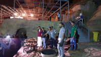 Jordanien, Abendessen im Rahayeb Desert Camp