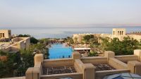 Jordanien, Blick über die Hotelanlage am Toten Meer