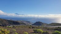 Blick von La Gomera hinüber nach Teneriffa zum Teide