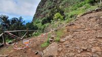 La Gomera, gesperrter Weg im Norden