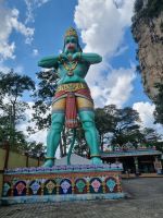 Kuala Lumpur - Batu Höhlen (Lord Hanuman Statue & Sri Anjaneyar Tempel)