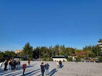 Blick vom Stadion zur Akropolis 