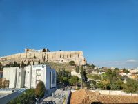 Blick vom Museum zur Akropolis 