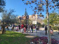 In den Straßen der Pláka, Akropolis-Blick