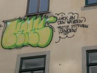 Graffiti am Wegesrand in Weimar