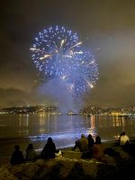 Feuerwerk am Strand in Juan-les-Pin .JPG