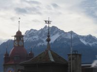047 Luzern - Blick über die Dächer zum Pilatus