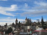 048 Luzern - Blick über die Dächer zur Museggmauer