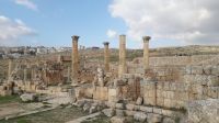 Die Ruinen der christlichen Kirche in Jerash