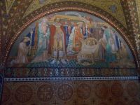 DSCN7081.JPG   Mosaik , Vermählung der Elisabeth mit Ludwig IV