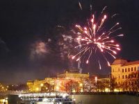 Silvesterfeuerwerk in Prag