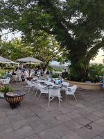 Bei schönem Wetter wird draußen gespeist