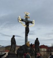 Prag Karlsbrücke Kalvarienberg Kruzifix