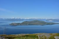 Kvænangensfjell - mit Blick auf den Plateau-Gletscher Øksfjordjøkelen