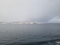 Fährüberfahrt über den Lyngenfjord